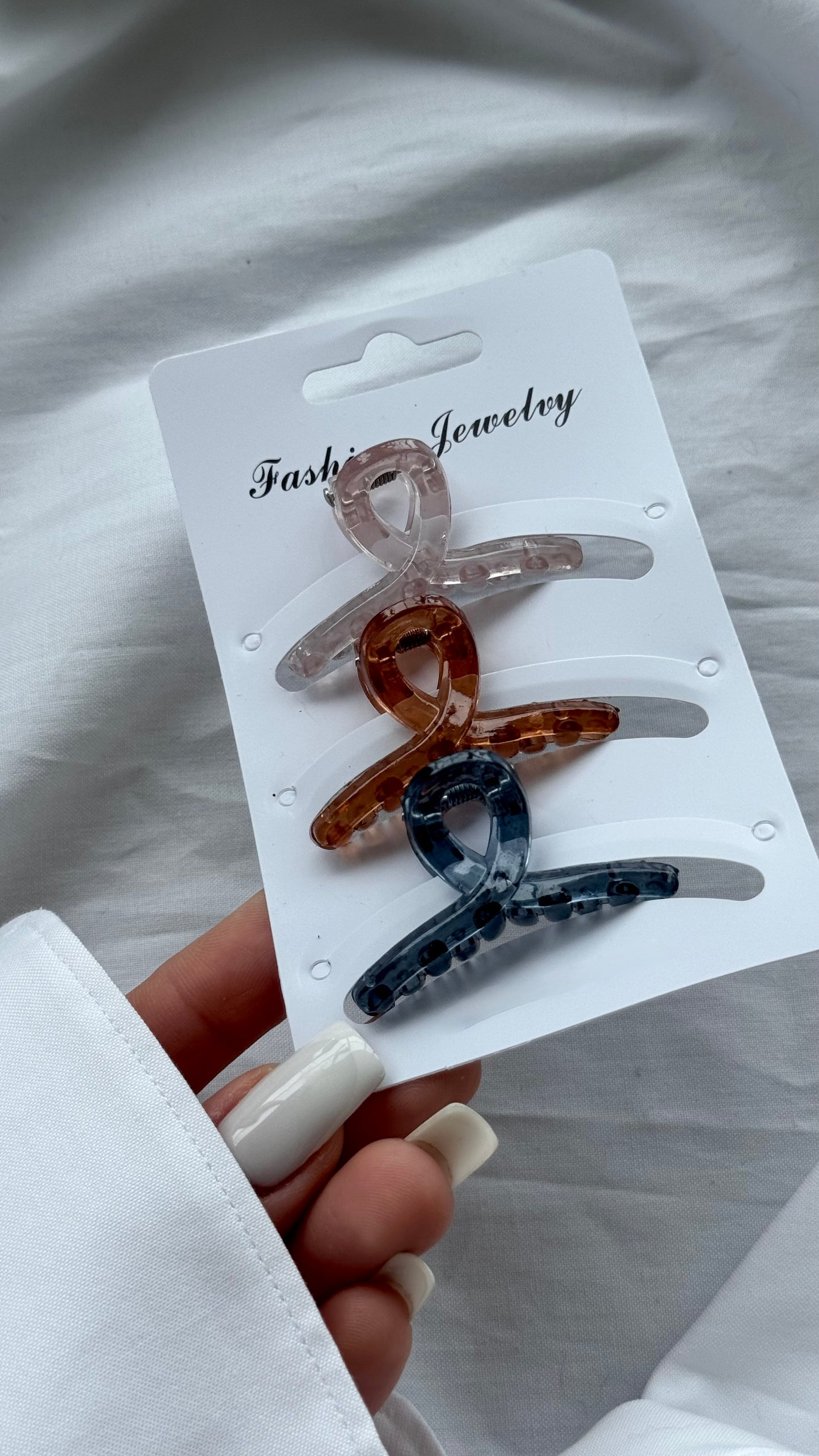 Üçlü Mini Spiral Mandallı Toka Seti