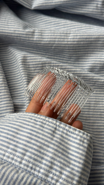 Burgu Desenli Yan Saç Tarağı - Retro Şık Topuz ve Yan Saç Aksesuarı