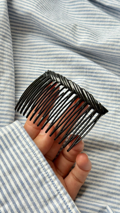 Burgu Desenli Yan Saç Tarağı - Retro Şık Topuz ve Yan Saç Aksesuarı