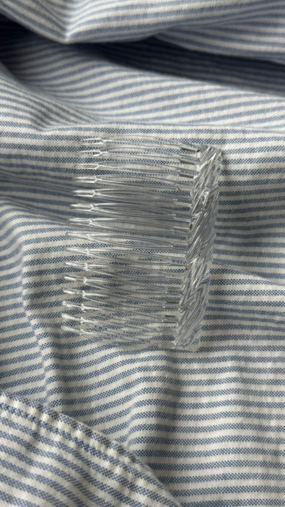 Burgu Desenli Yan Saç Tarağı - Retro Şık Topuz ve Yan Saç Aksesuarı