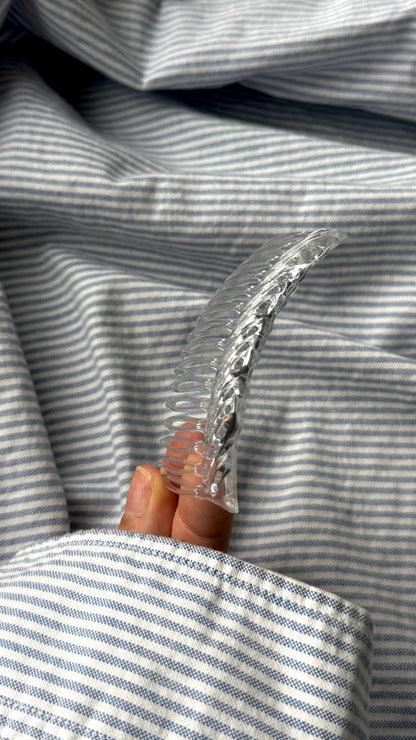 Burgu Desenli Yan Saç Tarağı - Retro Şık Topuz ve Yan Saç Aksesuarı