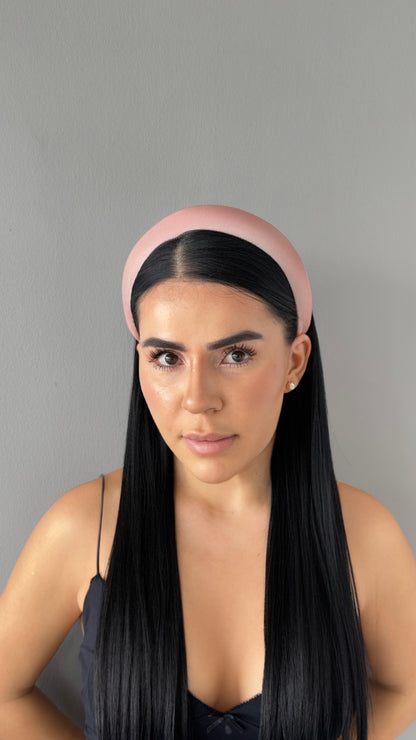 Pofuduk Saten Taç - Hacimli Puffy Model Lüks Saç Aksesuarı