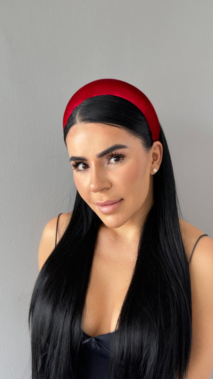 Pofuduk Saten Taç - Hacimli Puffy Model Lüks Saç Aksesuarı