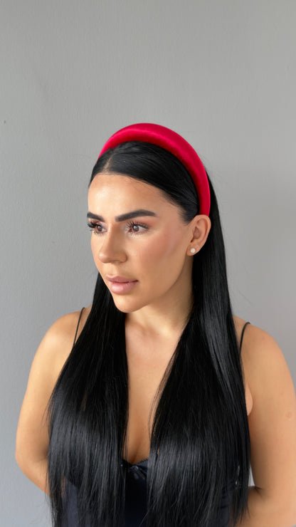 Pofuduk Saten Taç - Hacimli Puffy Model Lüks Saç Aksesuarı