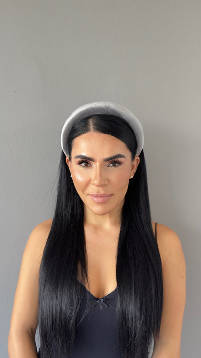 Pofuduk Saten Taç - Hacimli Puffy Model Lüks Saç Aksesuarı