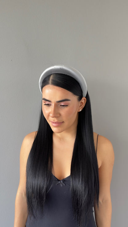 Pofuduk Saten Taç - Hacimli Puffy Model Lüks Saç Aksesuarı