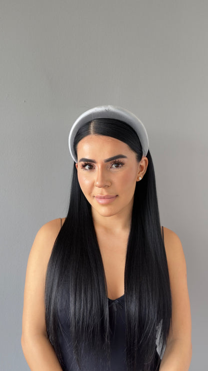 Pofuduk Saten Taç - Hacimli Puffy Model Lüks Saç Aksesuarı