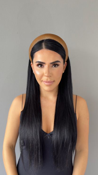 Pofuduk Saten Taç - Hacimli Puffy Model Lüks Saç Aksesuarı