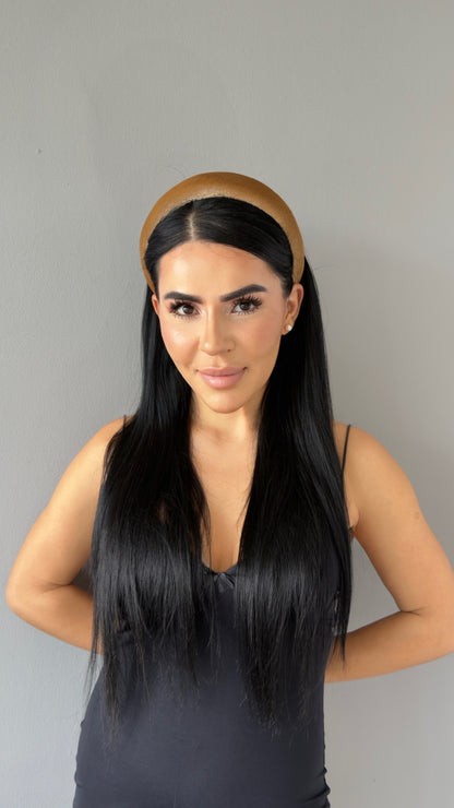 Pofuduk Saten Taç - Hacimli Puffy Model Lüks Saç Aksesuarı