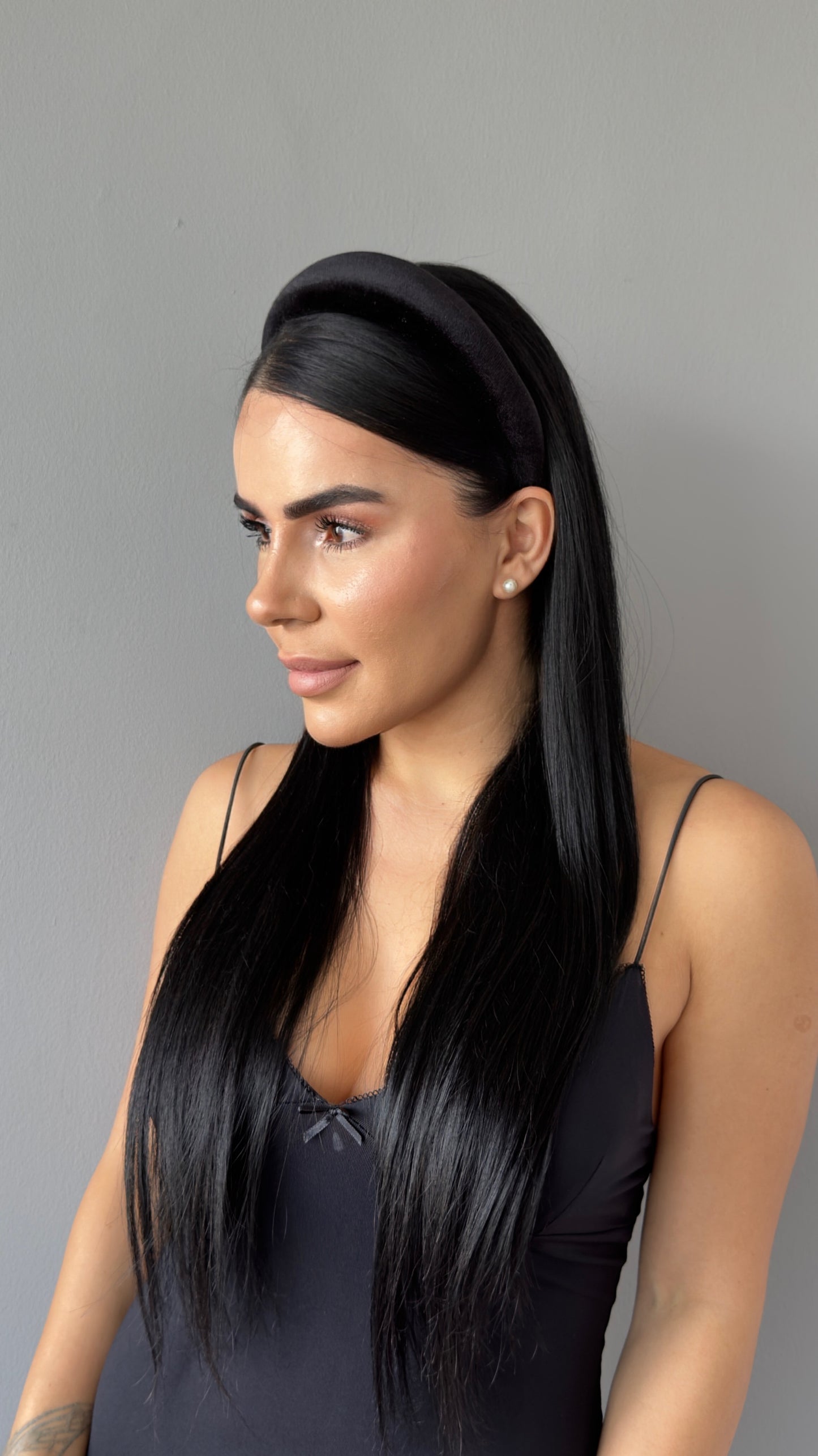 Pofuduk Saten Taç - Hacimli Puffy Model Lüks Saç Aksesuarı