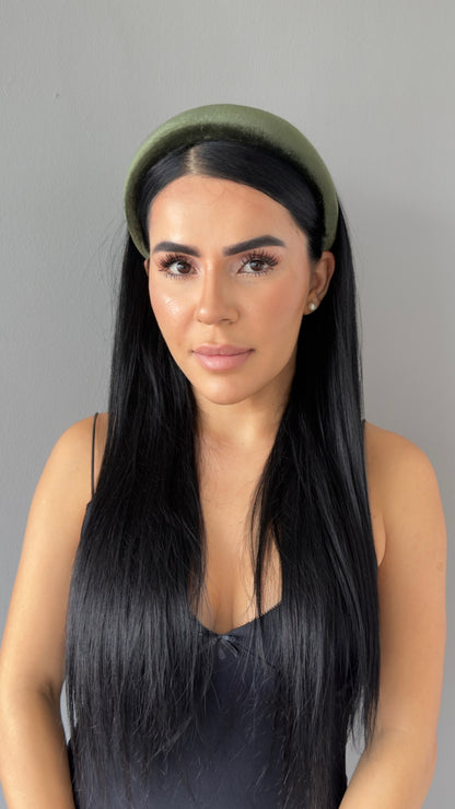 Pofuduk Saten Taç - Hacimli Puffy Model Lüks Saç Aksesuarı