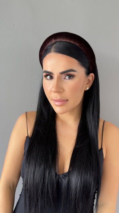 Pofuduk Saten Taç - Hacimli Puffy Model Lüks Saç Aksesuarı