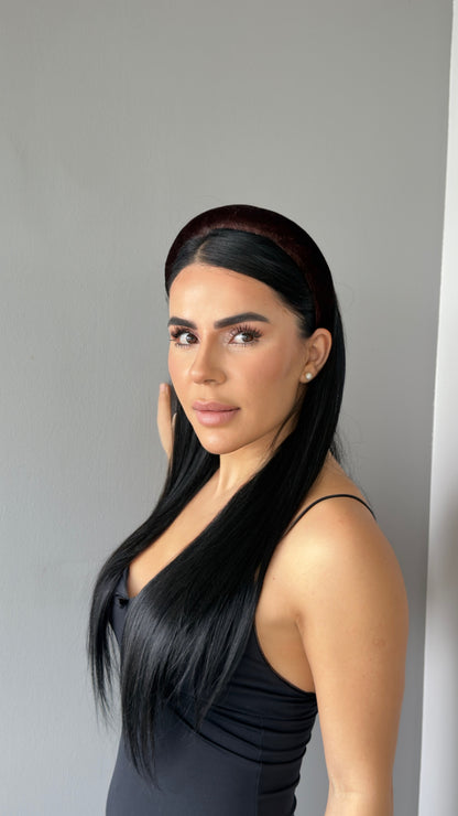 Pofuduk Saten Taç - Hacimli Puffy Model Lüks Saç Aksesuarı