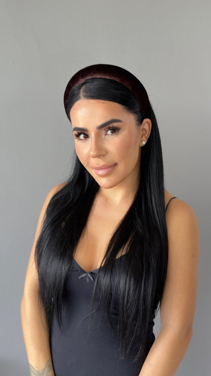 Pofuduk Saten Taç - Hacimli Puffy Model Lüks Saç Aksesuarı