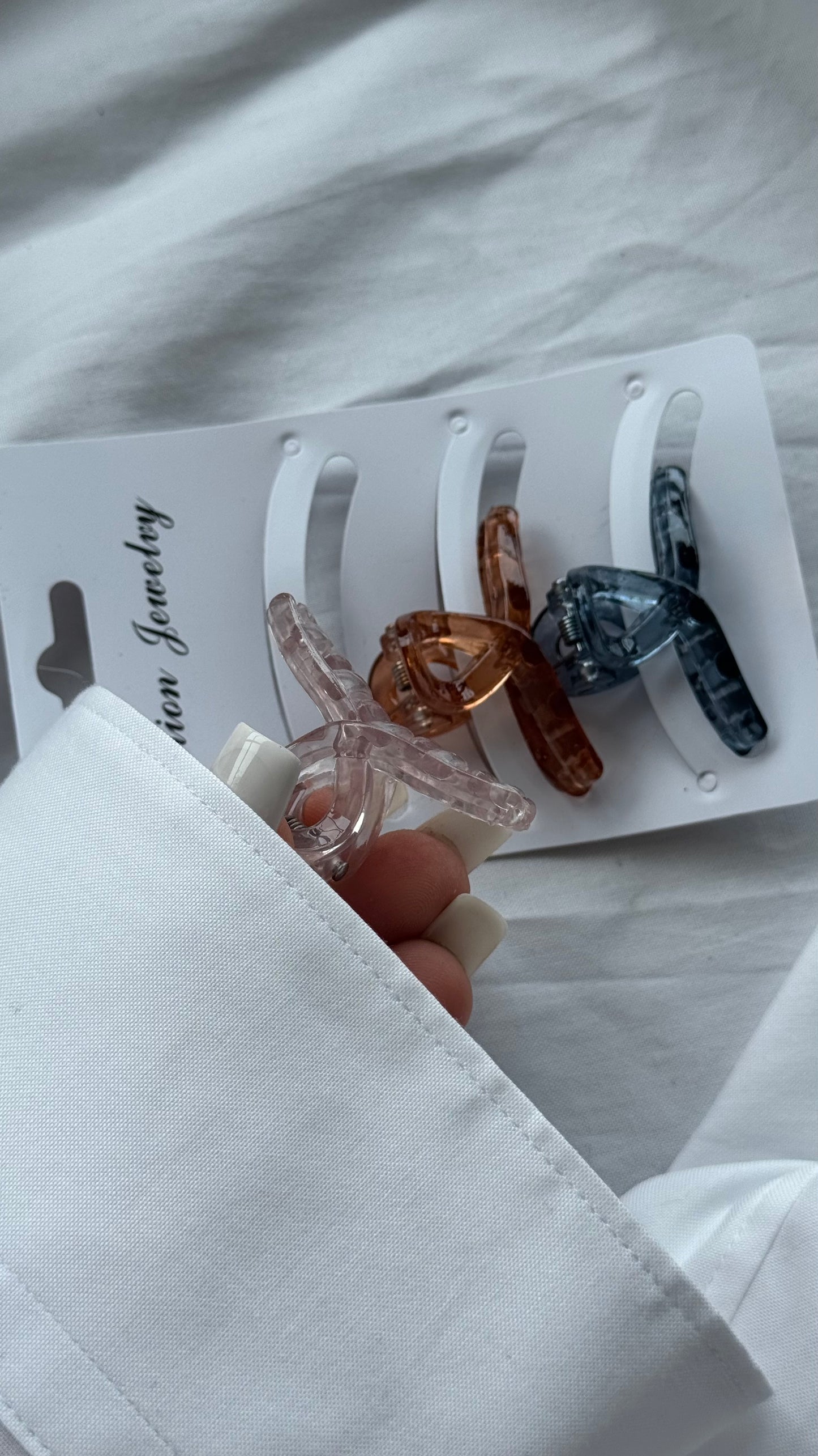 Üçlü Mini Spiral Mandallı Toka Seti