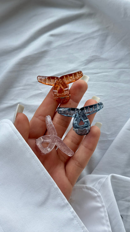 Üçlü Mini Spiral Mandallı Toka Seti