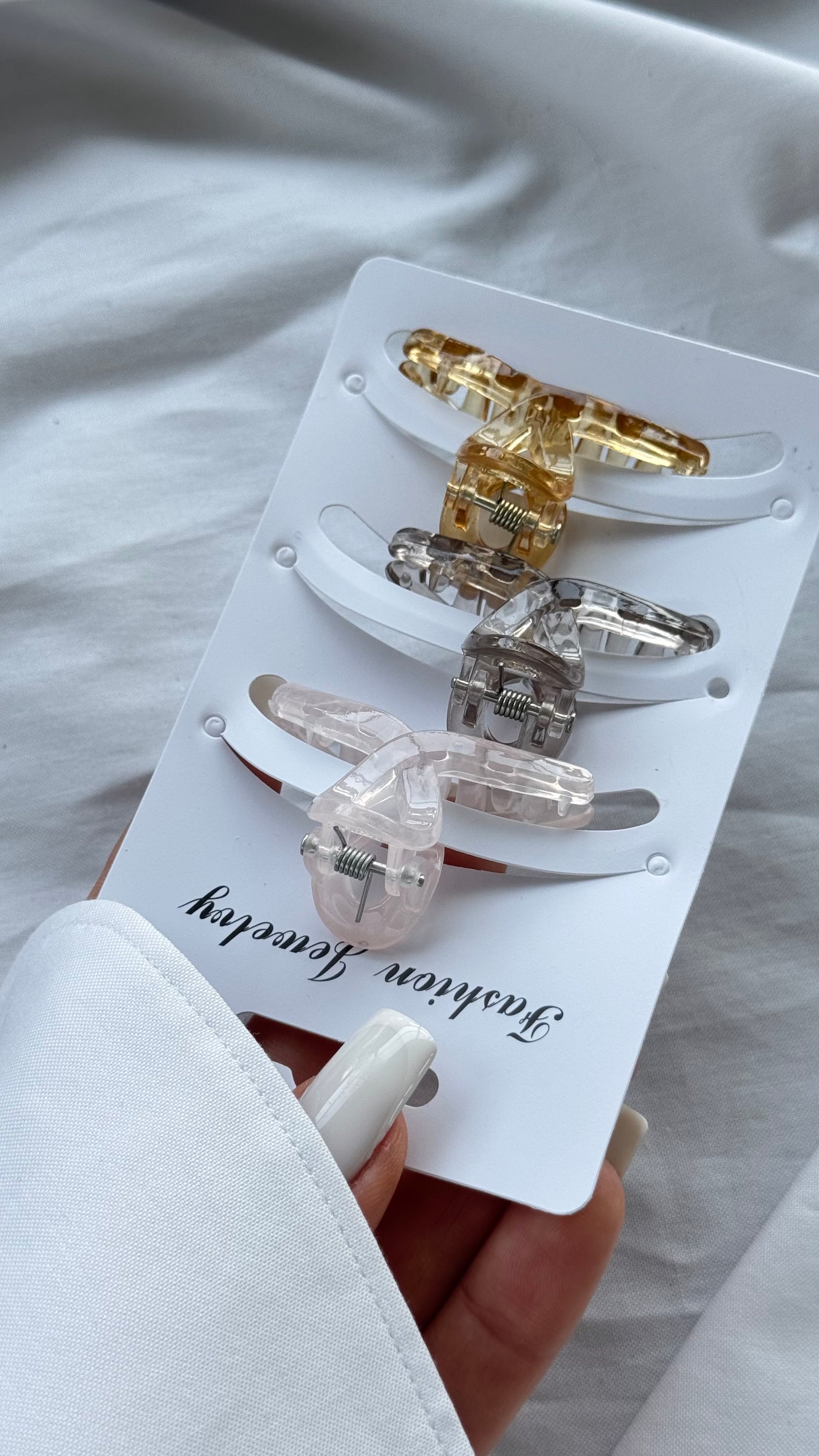 Üçlü Mini Spiral Mandallı Toka Seti