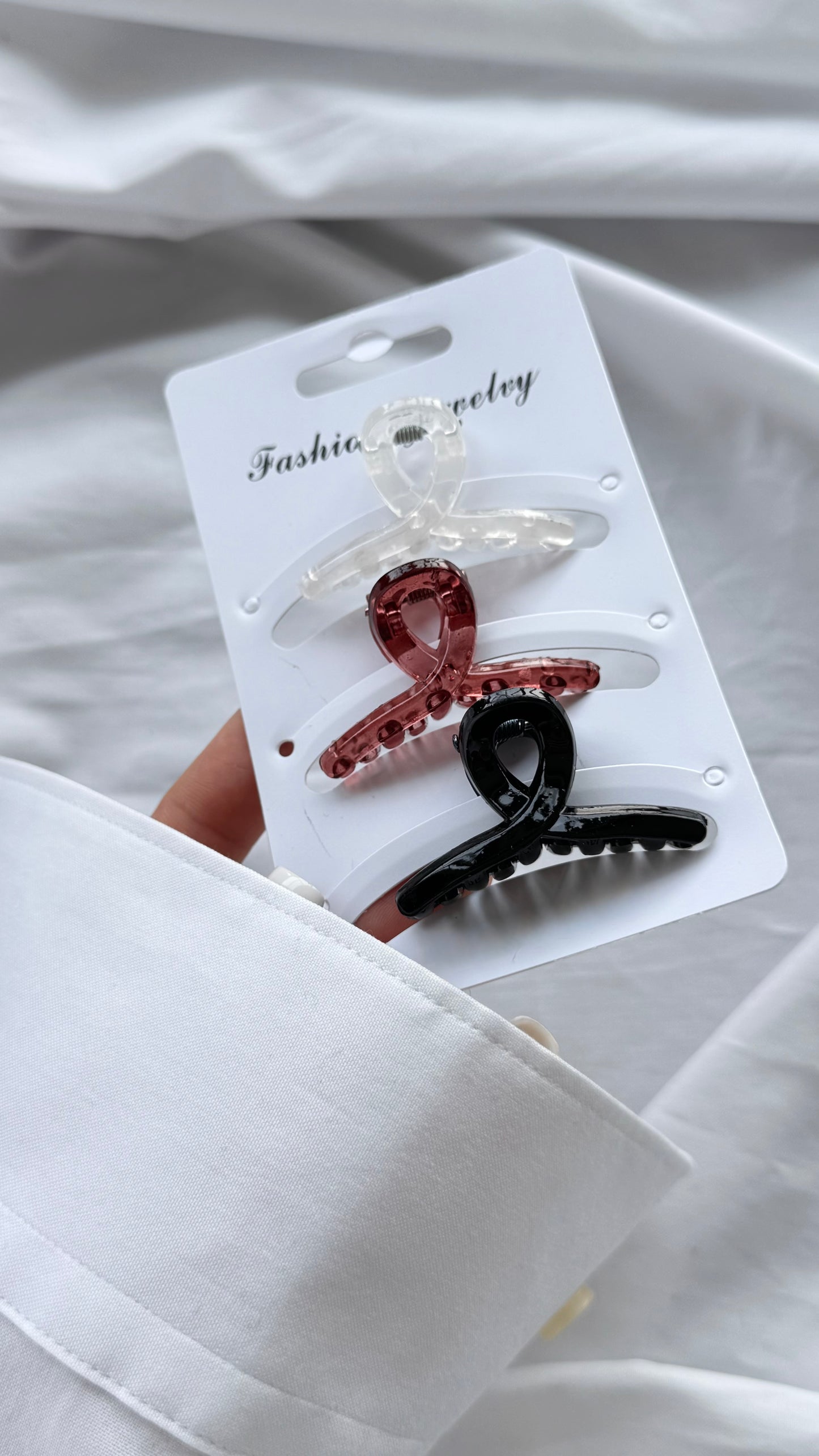 Üçlü Mini Spiral Mandallı Toka Seti