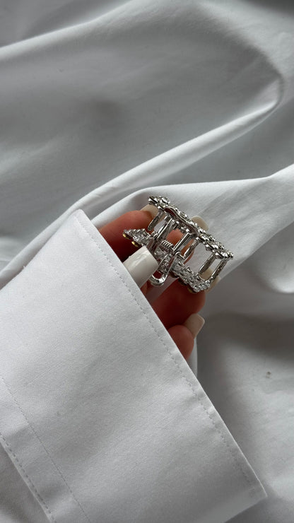 Kristal Taşlı Mandallı Toka