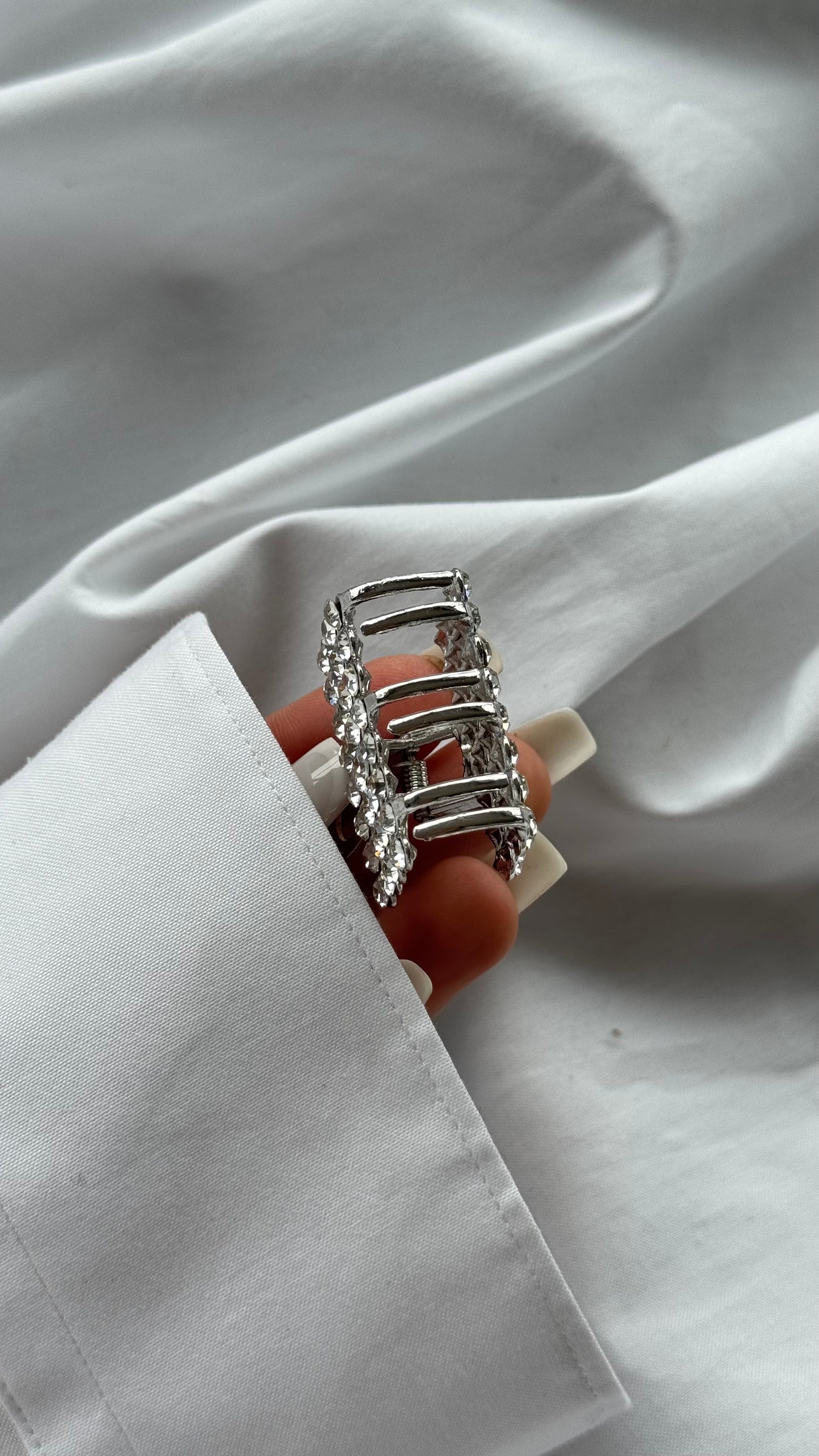 Kristal Taşlı Mandallı Toka