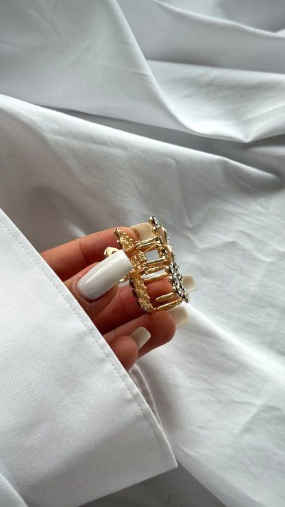 Kristal Taşlı Mandallı Toka