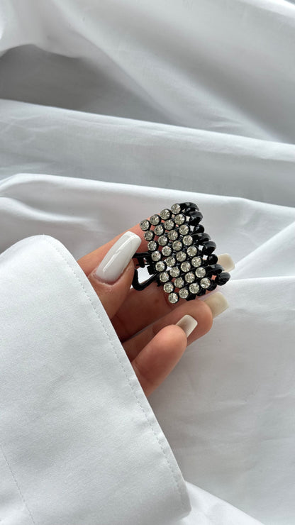 Kristal Taşlı Mandallı Toka