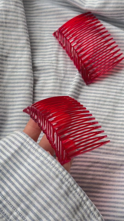 Burgu Desenli Yan Saç Tarağı - Retro Şık Topuz ve Yan Saç Aksesuarı